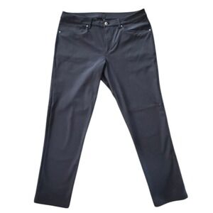 Lululemon ABC Pants Slim‎ Fit Trouser Men 35x28 Warpstreme Navy Stretch LM5AD8S